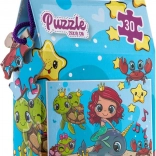 Puzzle sirena 30 pezzi 29 × 18 cm
