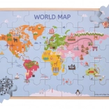 Bigjigs Toys puzzle in legno Mappa del mondo
