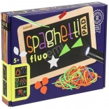 Set creativo Spaghetti Fluo – cordini fluorescenti e lavagnetta luminosa