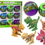 Set di uova di dinosauro da avvitare, 12 pz, multicolore