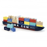 Nave portacontainer in legno CMA CGM Jules Verne – puzzle VILAC