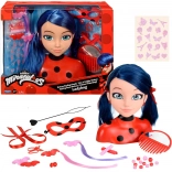 Testa per acconciature MIRACULOUS LADYBUG Marinette Deluxe con accessori