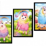 Mini quadro con paillettes lama 10 × 16 cm