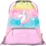 Baagl sacca con tasca Rainbow Unicorn