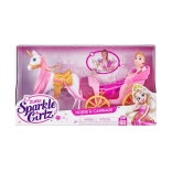 Bambola principessa con unicorno e carrozza SPARKLE GIRLZ 26,5 cm
