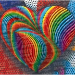 Yazz puzzle cuore arcobaleno 1000 pezzi