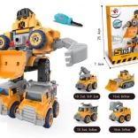 Robot 5 in 1 trasformabile in veicoli DIY