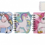 Blocco note con motivo unicorno