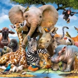 RAVENSBURGER puzzle African Friends 300 pezzi