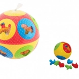 Inserto in plastica a forma di pallina 13 cm, 2 colori