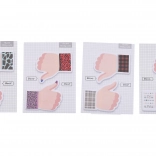 Blocchetto adesivo a forma di mano 7,3 × 10 cm, 4 varianti