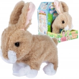 coniglietto di peluche beige a batteria