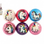 Pallina in schiuma con unicorno 8 cm – mix di colori