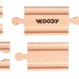 Binari ferroviari e fermacarri – set 6 pz