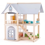 Casa delle bambole con mobili Villa Isabelle