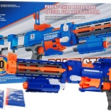 Blaze Storm blaster elettrico a dardi in schiuma 2 in 1 con calcio, laser e 20 dardi (8+)