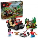 lego jurassic world fuga dal raptor con fuoristrada