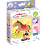 CzuCzu Puzzle Componi Animali - 5 Set