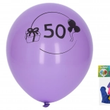 Palloncini da 30 cm con il numero 50, mix di colori – set da 5 pz