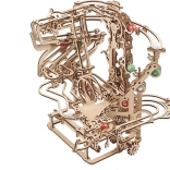 Pista a biglie meccanica in legno UGEARS con trasmissione a catena – puzzle 3D