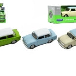 modello in metallo Trabant 1:60 di Welly, 7 cm, ruote libere, assortimento colori