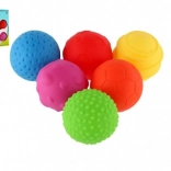 set di palline sensoriali in gomma con texture 6 pz
