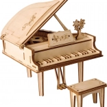 Puzzle in legno 3D Robotime Rolife Pianoforte 74 pezzi