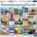 Puzzle RAVENSBURGER COASTAL COLLAGE, 1500 pezzi