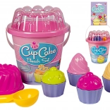 Androni set per la sabbia tortine – medio – Rosa