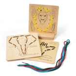 Bigjigs Toys infilatura secondo i numeri – animali selvatici