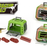 Dinosauro in gabbia con accessori