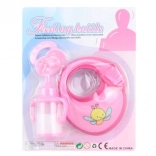 Set di accessori per bambole – biberon, ciuccio e bavaglino