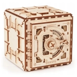 Cassaforte meccanica in legno UGEARS – puzzle 3D 179 pezzi