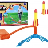 Lanciagranate in schiuma giallo - pompa e 3 razzi