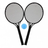 Set per soft tennis con racchette nere e pallina
