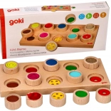 Gioco tattile a incastri memory in legno GOKI