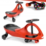 Monopattino wiggle car con ruote LED – ECOTOYS, rosso