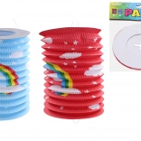 Lampion cilindro Arcobaleno 15 cm