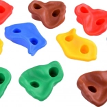 Set di appigli colorati per pareti da arrampicata per bambini