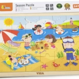 VIGA puzzle in legno estate – 24 pezzi