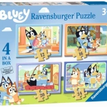 Puzzle 4v1 Bluey di Ravensburger
