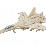Puzzle in legno caccia russa SU-27 RoboTime
