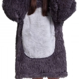 COZY NOXXIEZ coperta felpata con cappuccio per bambini (7–12 anni) – bradipo