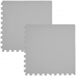 Tappetino in schiuma morbida HUMBI 120 × 60, grandi puzzle impermeabili, grigio, 2 pz