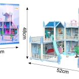 Casetta per bambole villa residenza con parco giochi
