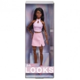Barbie Looks Bambola in Outfit Rosa con Treccine