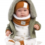 Llorens New Born bambola realistica con suoni 44 cm