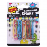 Graffette colorate da ufficio 50 mm