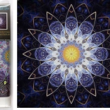 Pittura diamantata 7D – mandala blu 30 × 30 cm