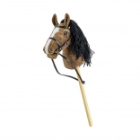 Hobby horse Milly Mally cavallino di peluche marrone su bastone
